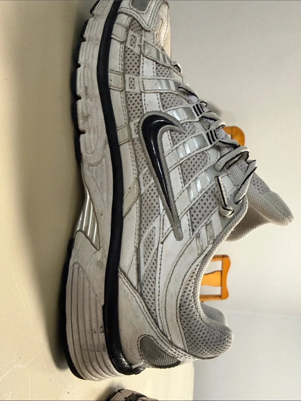 Nike P6000 Men's Light Gray and Black Running Sneakers